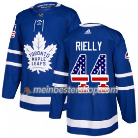 Toronto Maple Leafs Morgan Rielly 44 Adidas 2017-2018 Blau USA Flag Fashion Trikot Authentic - Herren